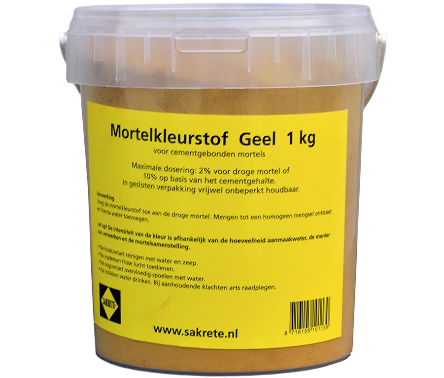 Sakrete Mortelkleurstof Geel (1 kg)